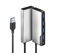 Alogic USBA Fusion SWIFT 4-in-1 Hub - 4 x USBA (USB 3.0) - Space Grey