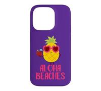 Aloha Beaches Cool Pineapple Summer Vacation Beach Hawaii Case for iPhone 14 Pro