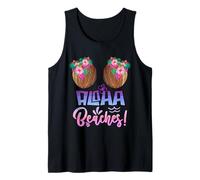 Aloha Beaches Hawaiian Tropical Coconut Bra Tank Top