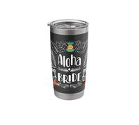 Aloha Bride Team Matching Squad Hawaiian Hawaii Beach Theme Stainless Steel Insulated Tumbler