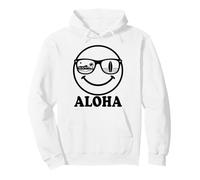 Aloha Happy Face Sunglasses Hawaii Surf Beach Vacation Pullover Hoodie