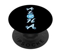 Aloha Hawaii Aloha Flower hawaiian blue hibiscus PopSockets Adhesive PopGrip