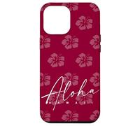Aloha Hawaii Burgundy Hibiscus Island Vibes Pattern Case for iPhone 12 Pro Max