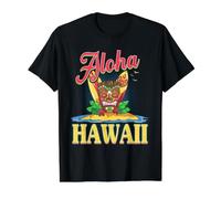 Aloha Hawaii Hawaiian Island Tiki Summer Vacation Beach Gift Value Graphic T-Shirt, Men, Black, XL