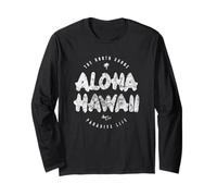 Aloha Hawaii North Shore Paradise Life Vintage Style Long Sleeve T-Shirt