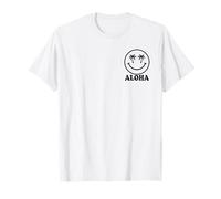 Aloha Hawaii Palm Tree Happy Face Vacation Design T-Shirt