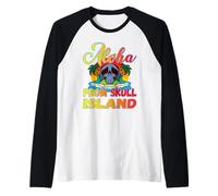 Aloha Hawaii Sunset Retro for a Hawaii vacationer Raglan Baseball Tee
