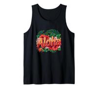Aloha Hawaii Tropical Flower Paradise Island Graphic Tank Top