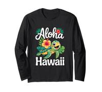 Aloha Hawaii Turtle Hawaiian Island Kids Men Women Boy Girls Long Sleeve T-Shirt