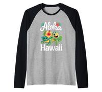 Aloha Hawaii Turtle Hawaiian Island Kids Men Women Boy Girls Raglan Baseball Tee