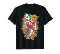 Aloha Hawaii Vibes Tropical Hibiscus Floral Retro Island T-Shirt