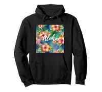 Aloha hibiscus flowers oahu maui kauai live pono honeymoon Pullover Hoodie