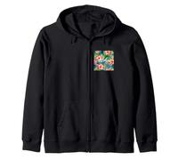 Aloha hibiscus flowers oahu maui kauai live pono honeymoon Zip Hoodie