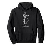 Aloha Lei Hula Girl Hawaii Vintage Style Pullover Hoodie