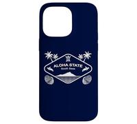 Aloha State Hawaii South Seas Sea Turtle Palm Trees Souvenir Case for iPhone 14 Pro Max
