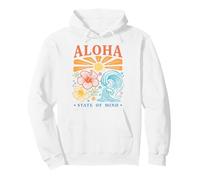Aloha State of Mind Hawaiian Tropical Hibiscus Sun Waves Pullover Hoodie