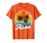 Aloha T Shirt Hawaiian Palm Beach Surf Kids Women Girl Teen T-Shirt