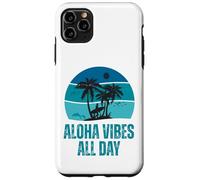 Aloha Vibes Retro Surfer & Dolphin Hawaii Island Design Case for iPhone 11 Pro Max
