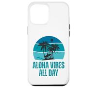 Aloha Vibes Retro Surfer & Dolphin Hawaii Island Design Case for iPhone 12 Pro Max