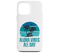 Aloha Vibes Retro Surfer & Dolphin Hawaii Island Design Case for iPhone 13 Pro Max