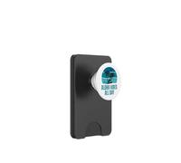 Aloha Vibes Retro Surfer & Dolphin Hawaii Island Design PopSockets PopWallet for MagSafe