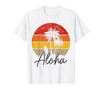 Aloha Vintage Hawaii Surf Surfing Maui Hilo Kauai Surfer Value Graphic T-Shirt, Men, White, S