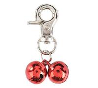Alohha 2 Pack Pet Products Charm Triple Bell Pendant for Dog Cat Collar Decoration and Training (Red)