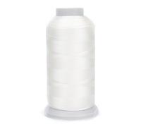 Alohha Bonded Nylon Sewing Thread 1500 Yard Size #69 T70 for Outdoor, Leather Seat, Bag, Shoes, Canvas, Upholstery Sewing Machine Hand Stitching (White)