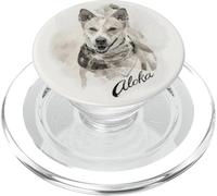 Aloka The Walk for Peace Dog Spreading Hope Indian Ink Art PopSockets PopGrip for MagSafe