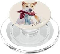 Aloka - The Walk for Peace Dog Spreading Hope Watercolor PopSockets PopGrip for MagSafe