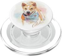 Aloka - The Walk for Peace Dog Spreading Hope Watercolor PopSockets PopGrip for MagSafe