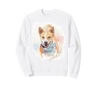 Aloka - The Walk for Peace Dog Spreading Hope Watercolor Sweatshirt