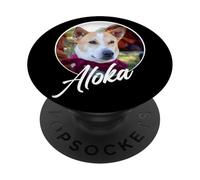 Aloka - The Walk for Peace Monk Dog Spreading Hope PopSockets Adhesive PopGrip