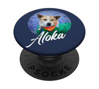 Aloka - The Walk for Peace Monk Dog Spreading Hope PopSockets Adhesive PopGrip