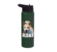 Aloka - The Walk for Peace Monk Dog Spreading Hope Stainless Steel Insulated Water Bottle
