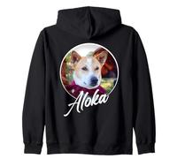 Aloka - The Walk for Peace Monk Dog Spreading Hope Zip Hoodie