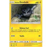Alolan Geodude 32/111 Common Pokemon Card (SM Crimson Invasion) + 1x TitanCards® Toploader