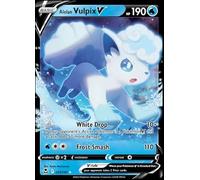 Alolan Vulpix V 033/195- Silver Tempest - Pokemon Ultra Rare Card - Holo Foil
