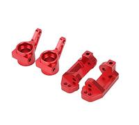 Alomejor 1/10 RC Car Control Set, RC Front C Cutting Set with Bearings, Practical and Portable Aluminum Chips (Red)