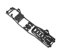 Alomejor 1/10 Rc Chassis Frame, Carbon Fiber Aluminum Alloy (Black) | SCX10 Replacement Platform, Tubular Pipe Layout, Off Road Crawler Upgrade Handling Support, Adult Hobby Use