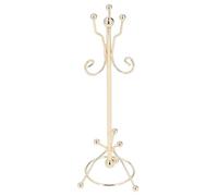 Alomejor 1:12 Scale Dollhouse Coat Rack, Miniature Hat Stand with Metal Hall Tree for Dollhouse Accessory
