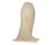 Alomejor 1/3 Ball Jointed Doll Wig Glossy High Temperature Silk DIY Doll Hair Wig for Kids, Lifelike Wearing for Replacement (Light Gold)