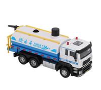 Alomejor 1/50 Alloy Pull Back Sprinkler Truck Toy | Environmental friendly materials, vivid simulation for learning, interactive sound and light, collectible model