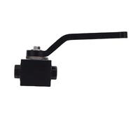 Alomejor 1 8 Inch NPT Brake Line Lock Shut Off Valve Aluminium Billet Fuel Flow Control Cut Off Valve 8000 PSI Anodized for Hydraulic Brake Systems Cars Trucks Racing Use (Black)