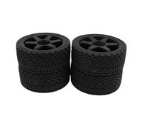 Alomejor 1/8 RC Rally Car Ripe Fashionable Elegant Design Excellent Durability for, 4PCs (Black)
