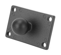 Alomejor 1 Inch Ball Mount 1 Inch Ball Head Mount Base Compatible with Ram Universal Aluminum Alloy Plate for Boats Kayaks Trucks Treadmills with Non-Slip Rubber