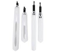 Alomejor 1 Pair Bicycle Mudguard Plastic Front and Rear Bike Mountain Road Bike Mud Guard Set (White)