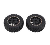 Alomejor 1 Pair RC Truck Tires, Rubber Non Slip Wheels, Replacement for 3101A F4312, Enhanced Stability for Off Road Remote Control Vehicles
