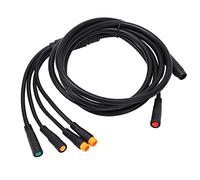 Alomejor 1 to 5 Electric Bike Cable Plastic Rubber Ebike Connector Cable Wire for Electric Bike Conversion Kit