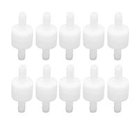 Alomejor 10 Pcs PE Check Valve, Reliable Single Way Non Return Valve for Aquarium Air Pumps and Industry Use (6mm White)